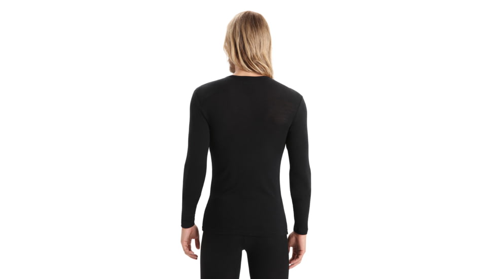 Icebreaker 175 Everyday Long Sleeve Crewe Thermal Top - Mens, Black, Small, IB104483001S