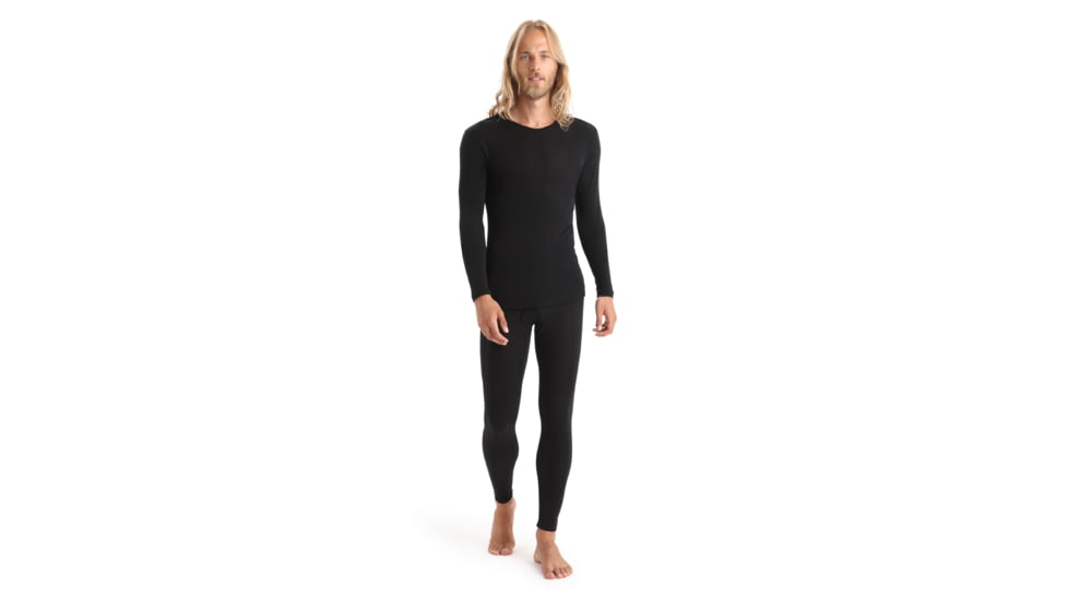 Icebreaker 175 Everyday Long Sleeve Crewe Thermal Top - Men's, Black, Small, IB104483001S