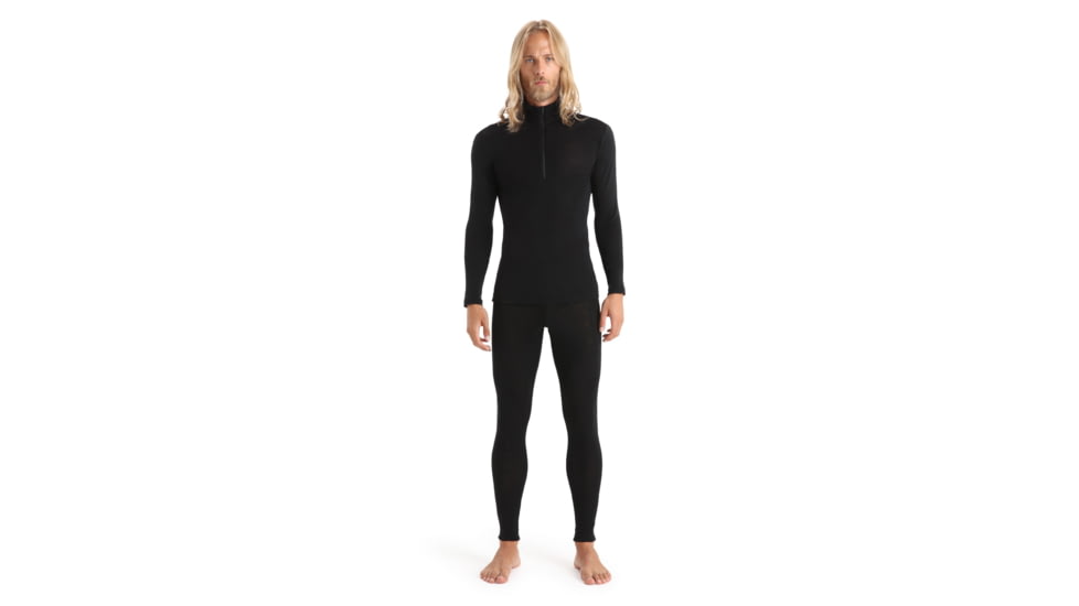 Icebreaker 175 Everyday Long Sleeve Half Zip Thermal Top - Mens, Black, Small, IB104484001S