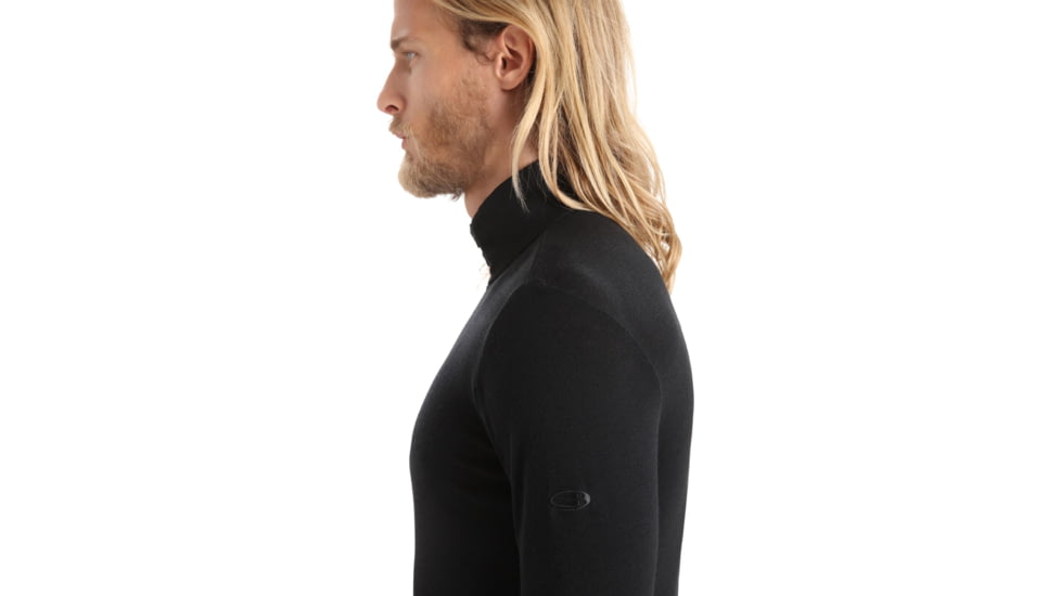Icebreaker 175 Everyday Long Sleeve Half Zip Thermal Top - Mens, Black, Small, IB104484001S