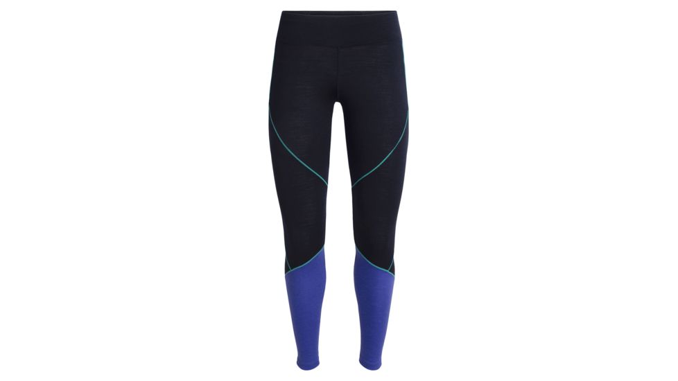 Icebreaker 200 Oasis Deluxe Leggings - Womens, Midnight Navy/Mystic, Small, 104386B03S