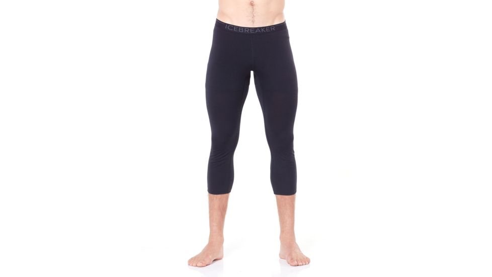 Icebreaker 200 Oasis LegleShort Sleeve - Mens, Black, 2XL, 104368001XXL