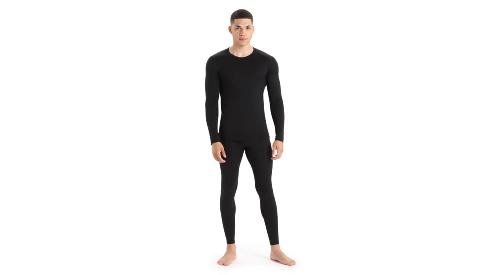 Icebreaker 200 Oasis Long Sleeve Crewe - Mens, Black, Extra Small, IB104365001XS
