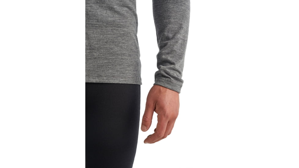 Icebreaker 200 Oasis Long Sleeve Crewe - Mens, Gritstone Heather, Large, IB104365013L