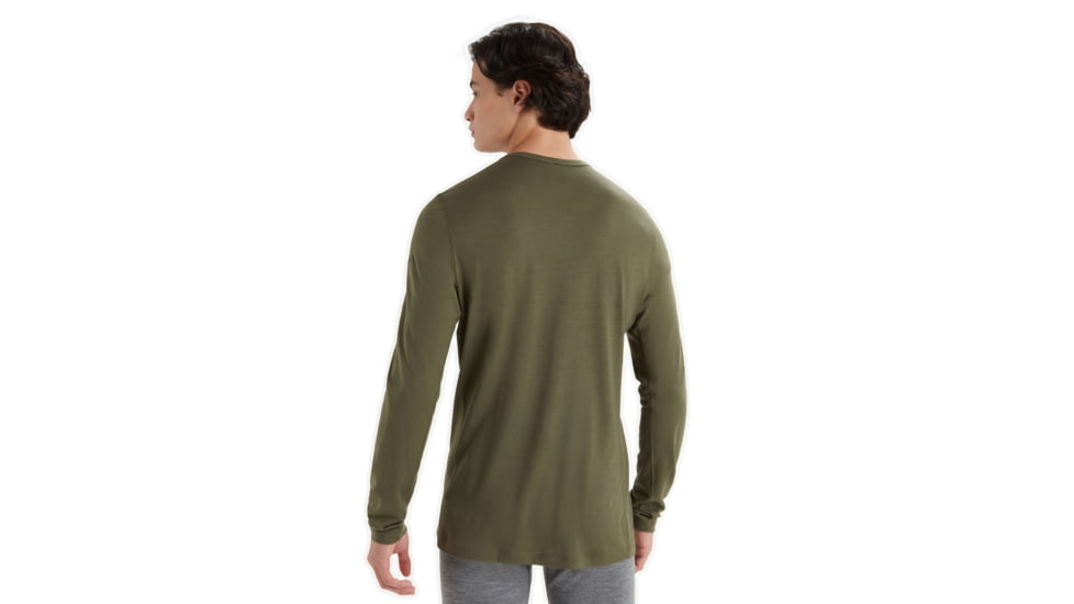 Icebreaker Merino 200 Oasis LS Crewe - Men's, Loden, 2XL, IB104365069XXL