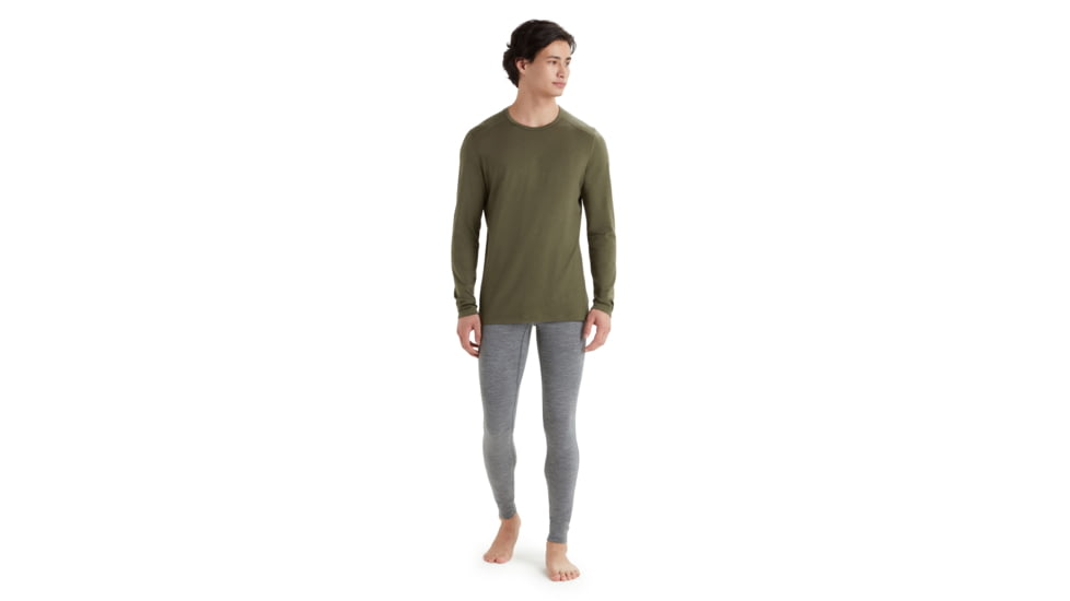 Icebreaker 200 Oasis Long Sleeve Crewe - Mens, Loden, 2XL, IB104365069XXL