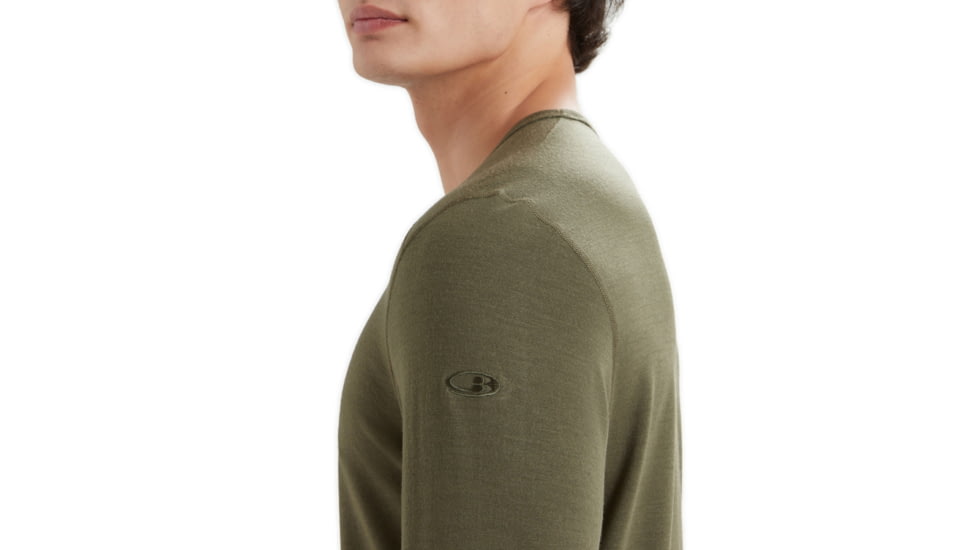 Icebreaker 200 Oasis Long Sleeve Crewe - Mens, Loden, 2XL, IB104365069XXL