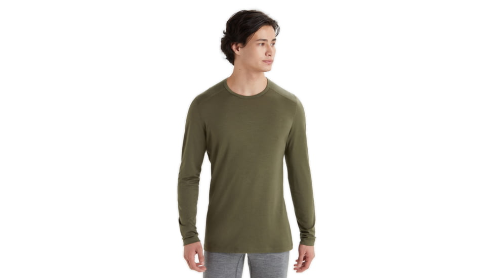 Icebreaker 200 Oasis Long Sleeve Crewe - Mens, Loden, 2XL, IB104365069XXL