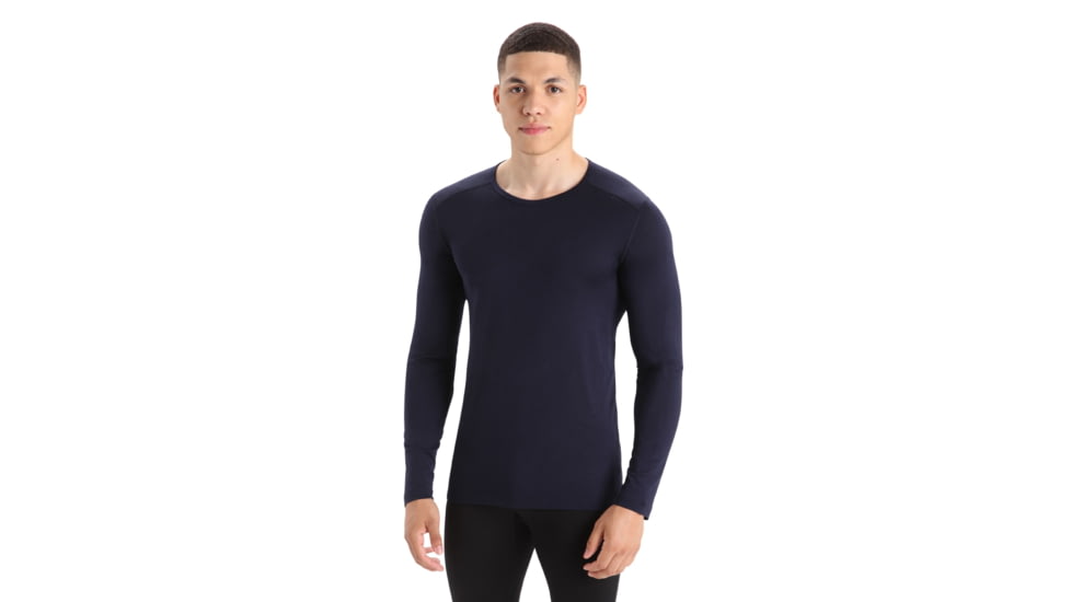 Icebreaker 200 Oasis Long Sleeve Crewe - Mens, Midnight Navy, 3XL, IB1043654013XL