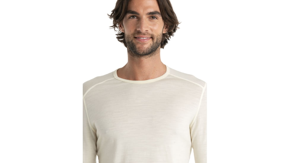 Icebreaker 200 Oasis Long Sleeve Crewe - Mens, Undyed, Medium, IB104365000M