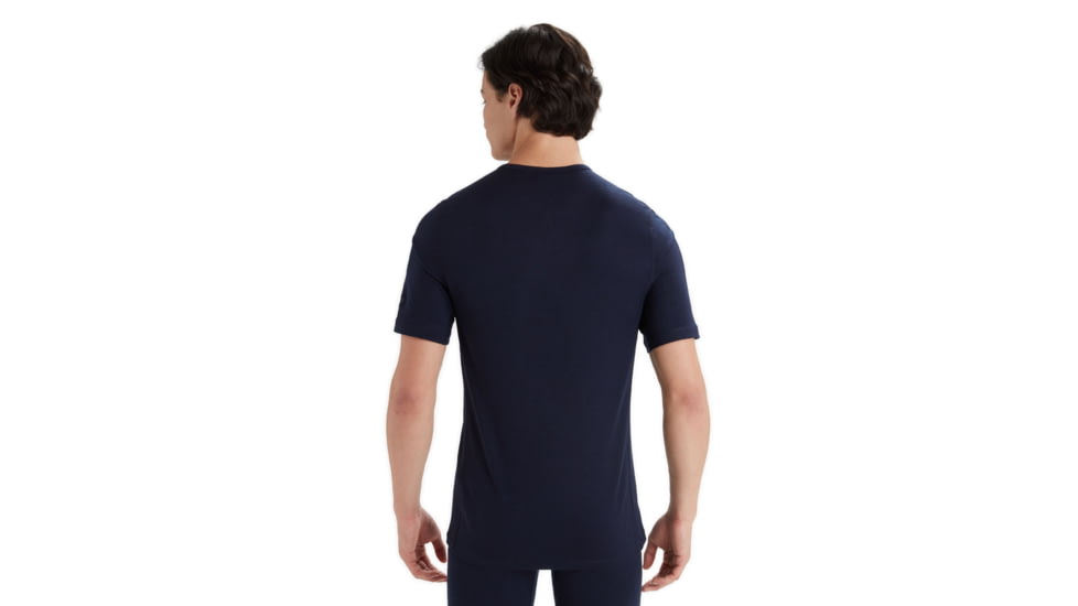 Icebreaker 200 Oasis Short Sleeve Crewe Thermal Top - Mens, Midnight Navy, Extra Large, IB104509401XL