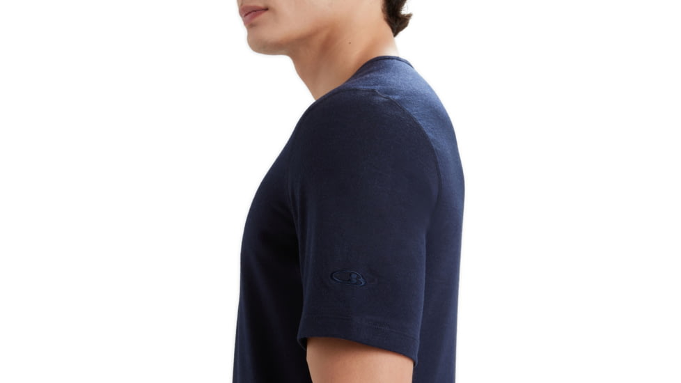 Icebreaker 200 Oasis Short Sleeve Crewe Thermal Top - Mens, Midnight Navy, Extra Large, IB104509401XL