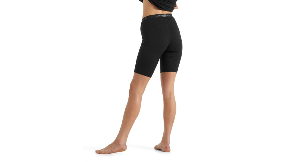 Icebreaker 200 Oasis Thermal Shorts - Womens, Black, Large, IB0A59KZ001L