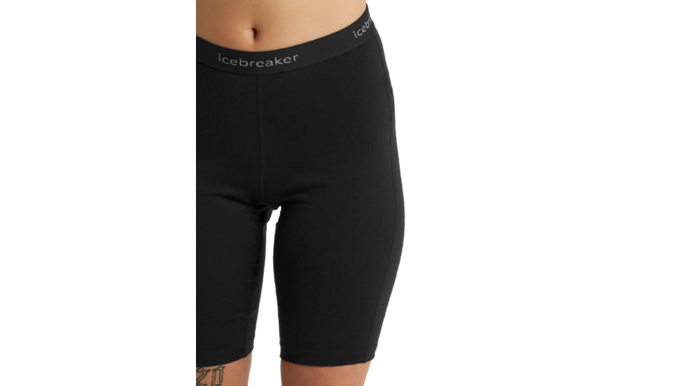 Icebreaker 200 Oasis Thermal Shorts - Women's, Black, Large, IB0A59KZ001L