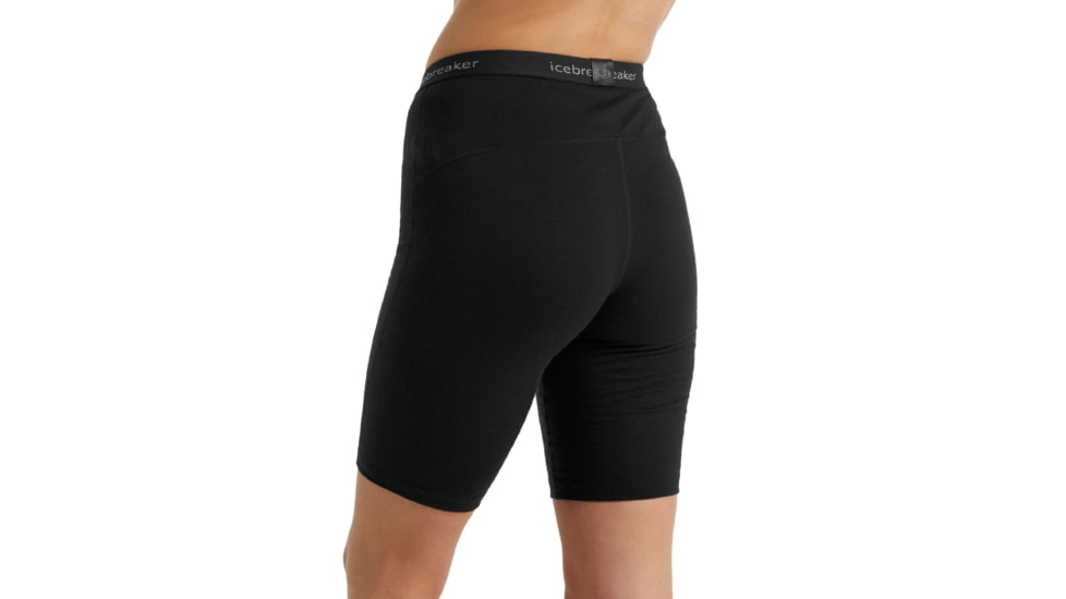 Icebreaker 200 Oasis Thermal Shorts - Womens, Black, Large, IB0A59KZ001L