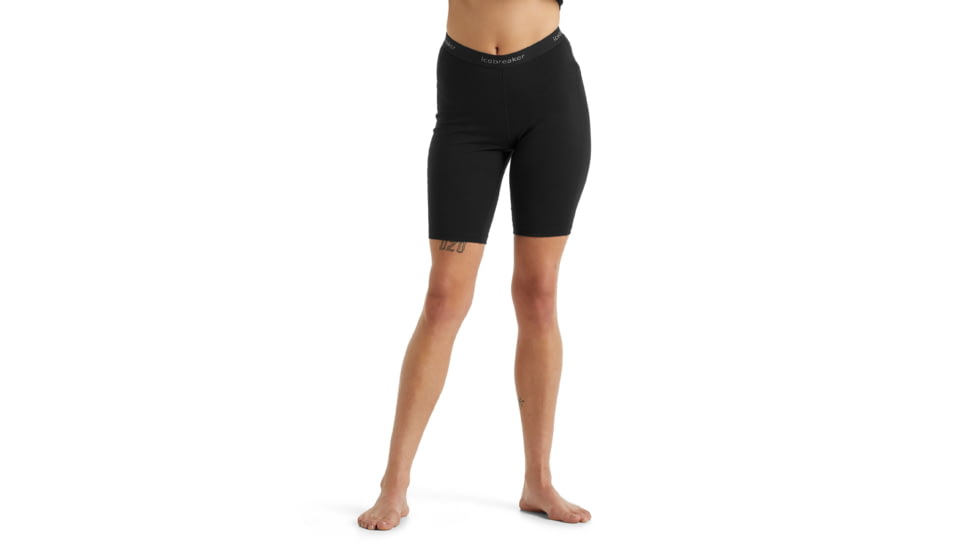Icebreaker 200 Oasis Thermal Shorts - Womens, Black, Large, IB0A59KZ001L