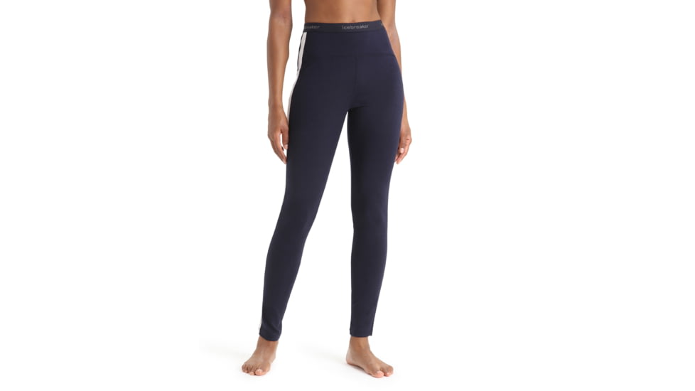Icebreaker 200 Sonebula Thermal Leggings - Womens, Midnight Navy/Snow/Cb, Large, IB0A59JS189L