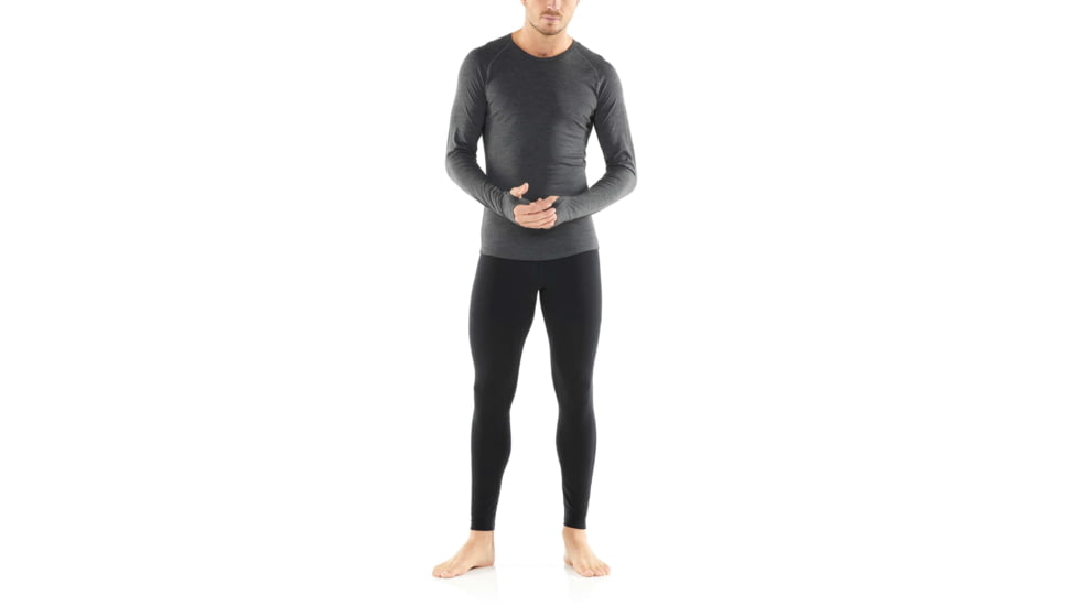 Icebreaker 200 Zone Leggings, Black/Mineral, 2XL, 104358-001-XXL