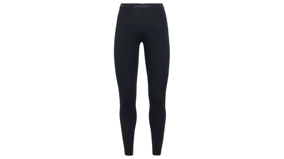 Icebreaker 200 Zone Leggings - Womens, Black/Mineral, Large, 104427-001-L