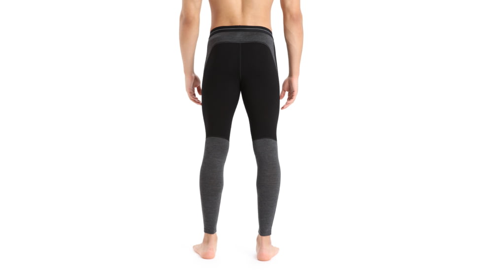 Icebreaker 200 ZoneKnit Thermal Leggings - Mens, Black/Jet Heather/Cb, 2XL, IB0A56HB091XXL