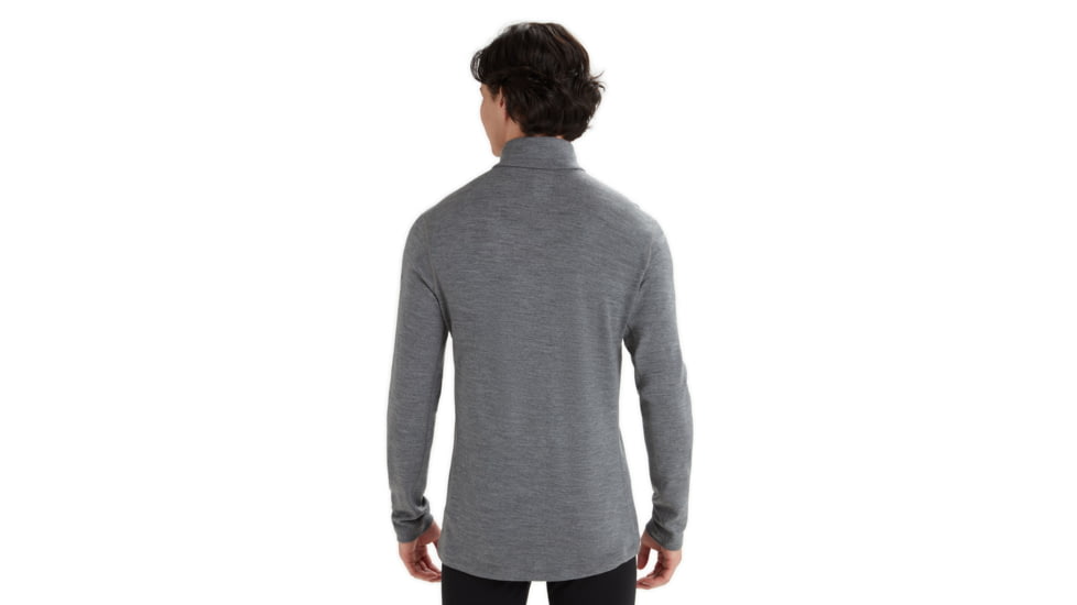 Icebreaker 260 Tech Long Sleeve Half Zip Thermal Top - Mens, Gritstone Heather, 2XL, IB104372013XXL