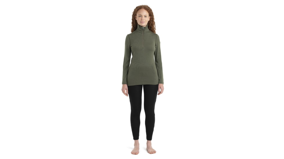 Icebreaker 260 Tech Long Sleeve Half Zip Thermal Top - Women's, Loden, Extra Small, IB104390069XS