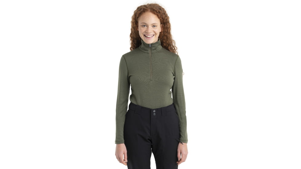 Icebreaker 260 Tech Long Sleeve Half Zip Thermal Top - Womens, Loden, Extra Small, IB104390069XS