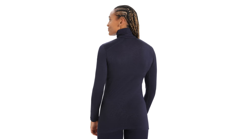Icebreaker 260 Tech Long Sleeve Half Zip Thermal Top - Womens, Midnight Navy, Extra Large, IB104390401XL