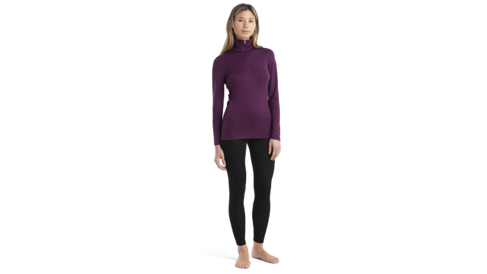 Icebreaker 260 Tech Long Sleeve Half Zip Thermal Top - Womens, Nightshade, Extra Small, IB104390853XS