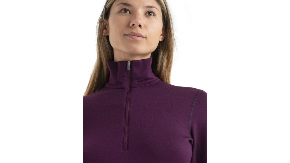 Icebreaker 260 Tech Long Sleeve Half Zip Thermal Top - Women's, Nightshade, Extra Small, IB104390853XS