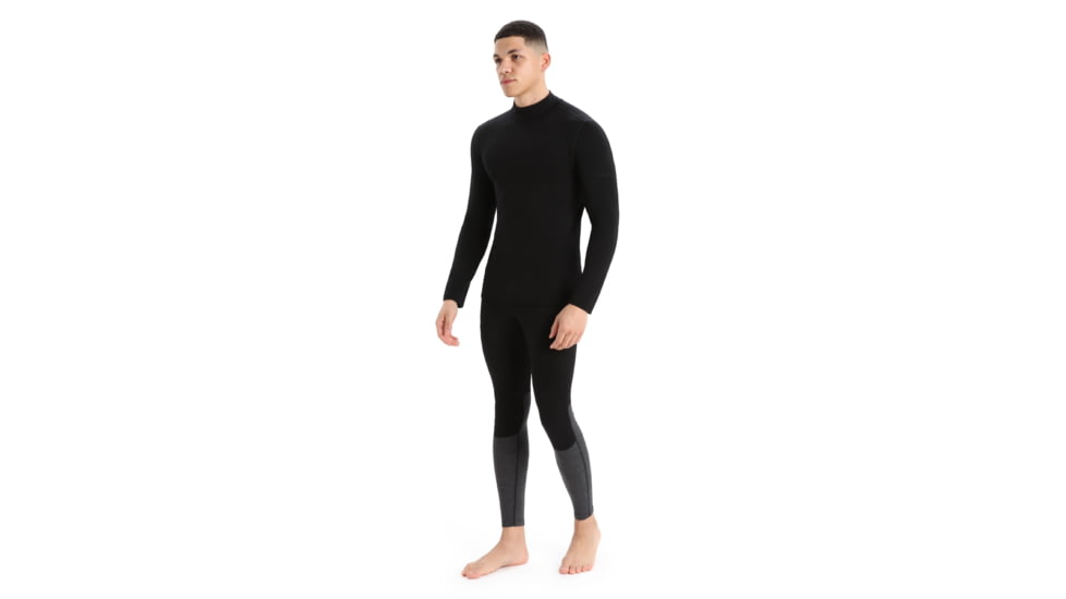 Icebreaker 260 Tech Long Sleeve Turtleneck Thermal Top - Mens, Black, 2XL, IB0A56IE001XXL