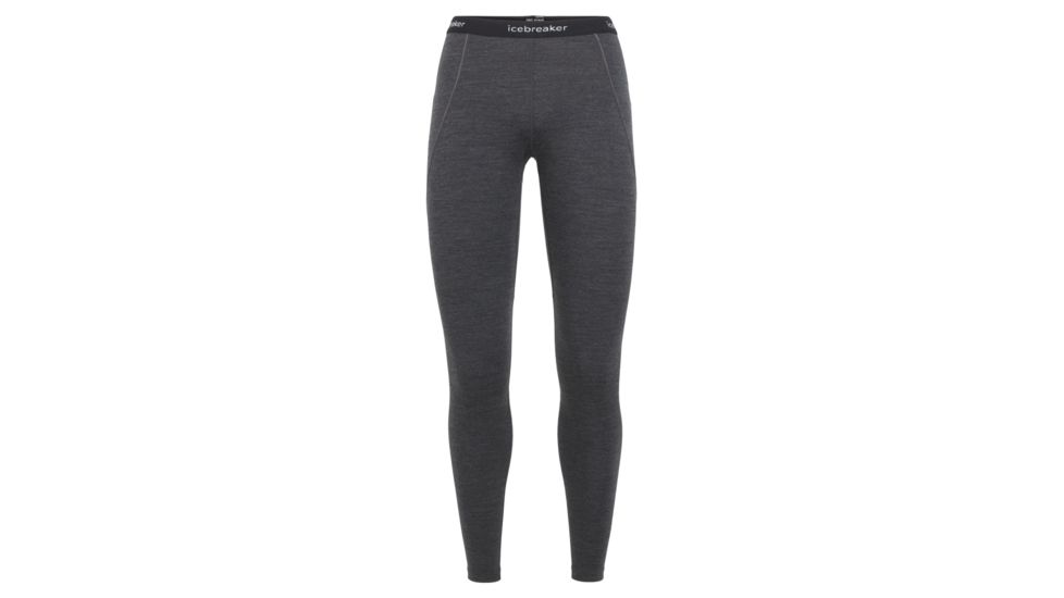 Icebreaker 260 Zone Leggings - Womens, Jet Heather/Black/Snow, Extra Small, 104396-001-XS