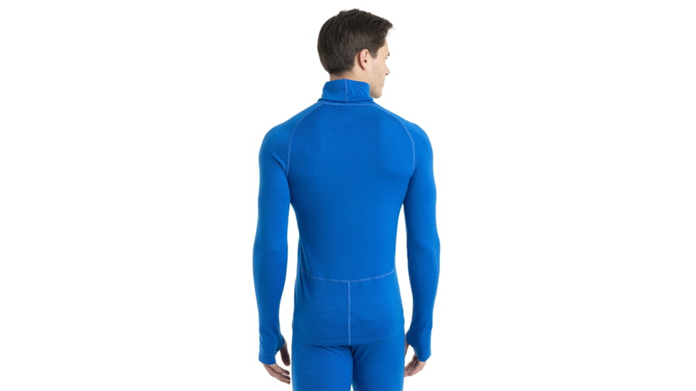 Icebreaker 300 MerinoFine Long Sleeve Roll Neck Thermal Top - Men's, Lazurite, 2XL, IB0A56KO580XXL