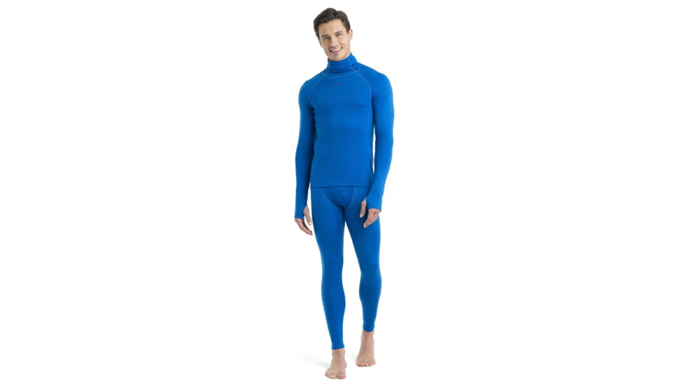 Icebreaker 300 MerinoFine Long Sleeve Roll Neck Thermal Top - Mens, Lazurite, 2XL, IB0A56KO580XXL