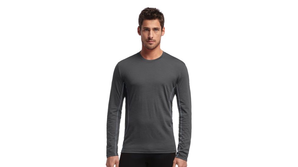 Icebreaker Aero Long Sleeve Crew - Men's-Monsoon/Mineral-Medium