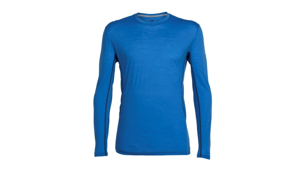Icebreaker Aero Long Sleeve Crew - Men's-Pelorus/Stealth-Large