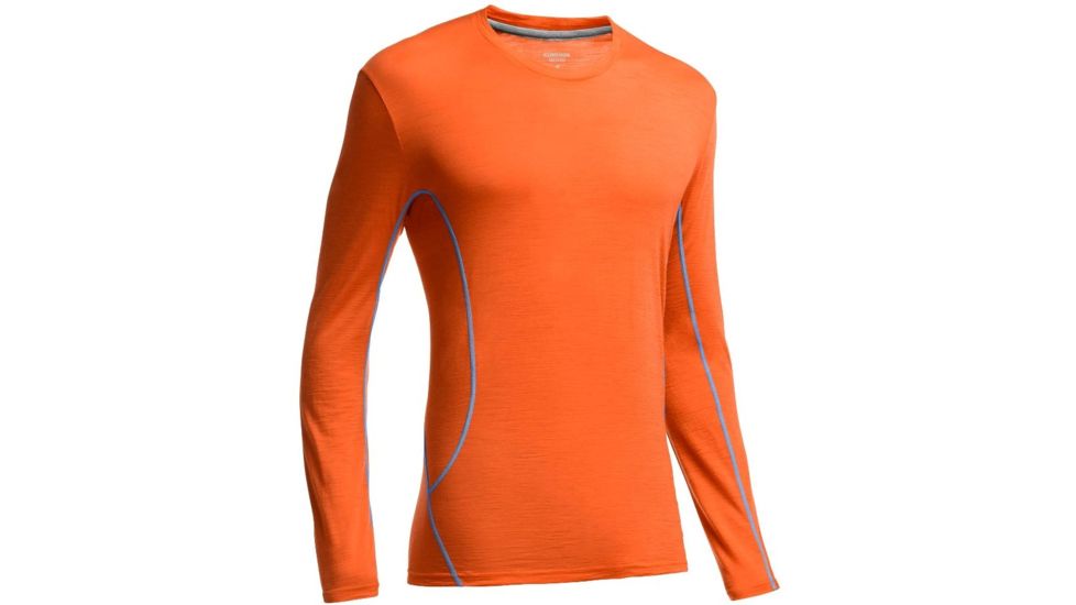 Icebreaker Aero Long Sleeve Crew - Men's-Spark/Mineral-X-Large