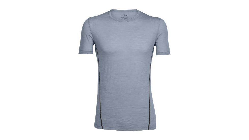Icebreaker Aero Short Sleeve Crew - Men's-Mineral/Monsoon-X-Large