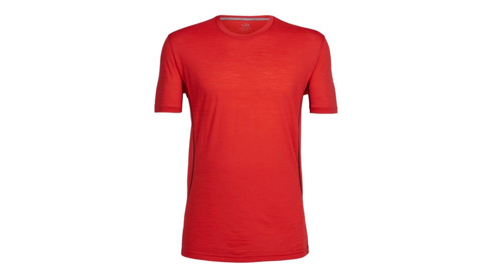 Icebreaker Aero Short Sleeve Crew - Men's-Rocket/Stealth-Small