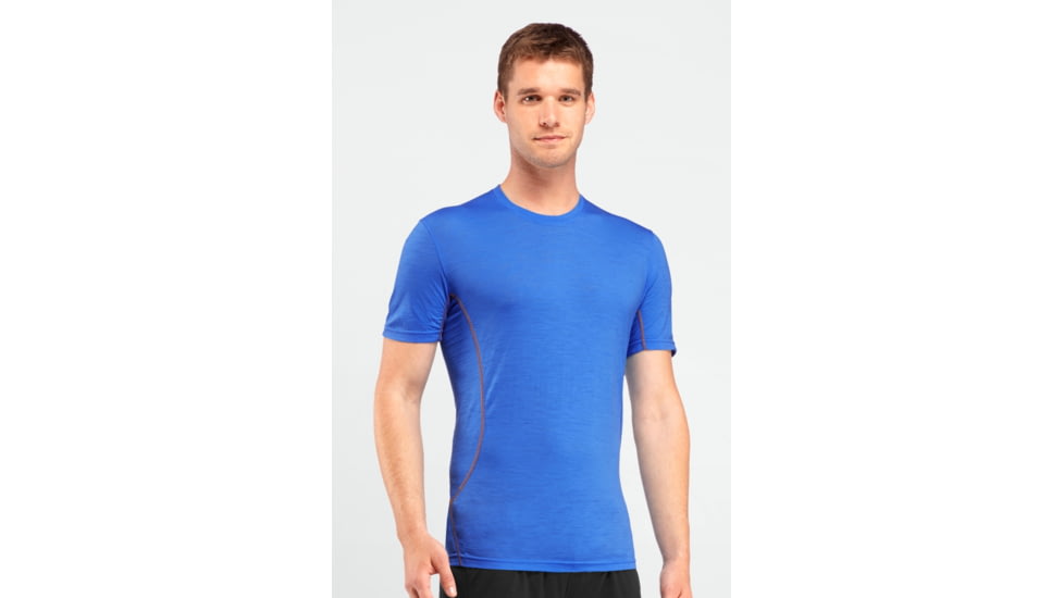 Icebreaker Aero Short Sleeve Crewe - Men's-Cadet/Neo-Medium