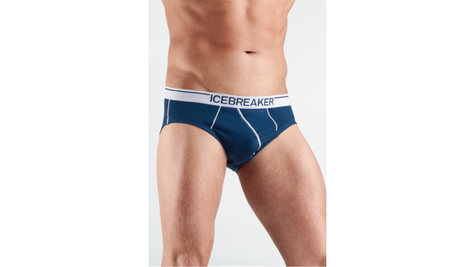 Icebreaker Anatomica Briefs - Men's-Largo/White-X-Large