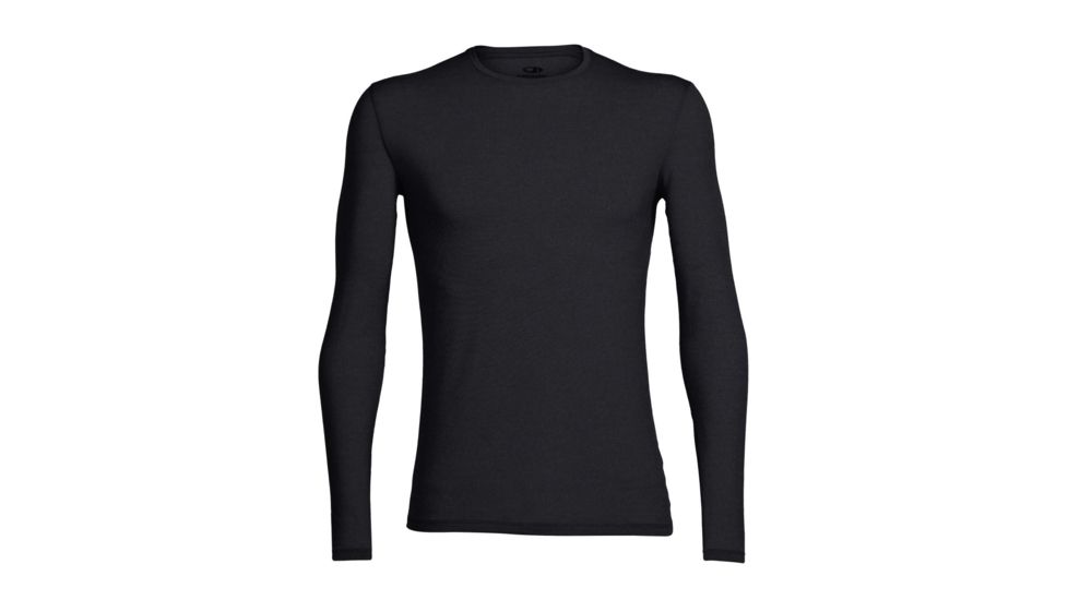 Icebreaker Anatomica Long Sleeve Crewe T-Shirt - Men's, Black, 2XL, IB103032001XXL