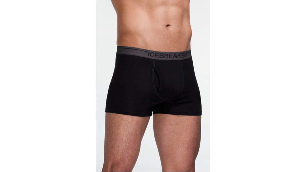 Icebreaker Anatomica Relaxed Boxer with Fly - Men's-Largo/White-Large