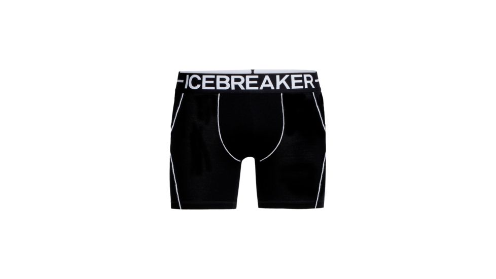 Icebreaker Anatomica Zone Boxers, Black/White, 2XL, 104113001XXL