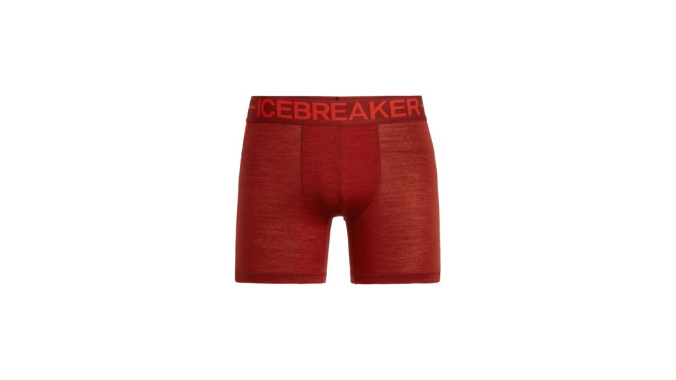 Icebreaker Anatomica Zone Boxers - Mens, SIENNA/CHILI RED, M, 104113601M