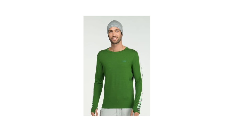 Icebreaker Apex Crewe 260 Long Sleeve Shirt Clearance - Men's-Grass-X-Large