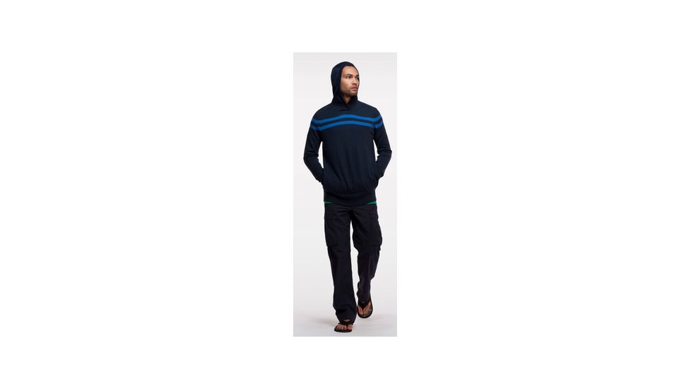 Icebreaker Aries Long Sleeve Hood - Men's-Stealth-Small