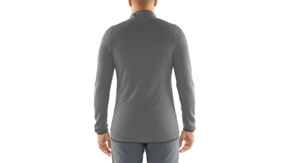 Icebreaker Awithay Long Sleeve Zip - Mens, TIMBERWOLF/Monsoon, Large, 104693001L