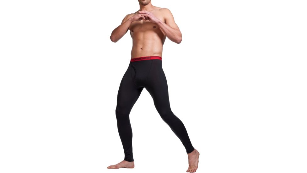 Icebreaker Body Fit Leggings w/Fly 150 - Men's-Small-Carbon