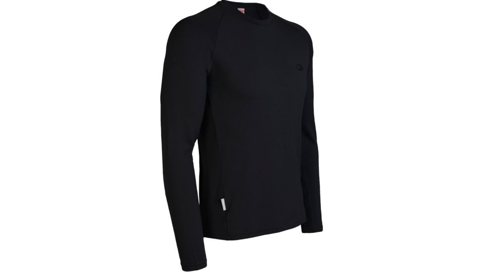 Icebreaker Body Fit Long Sleeve Crewe Clearance - Men's-Black-Large